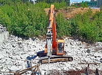 Гидромолот FURUKAWA F22 на базе экскаватора Doosan Solar 255lc