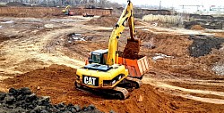 Разработка глиняного карьера. Caterpillar 320DL